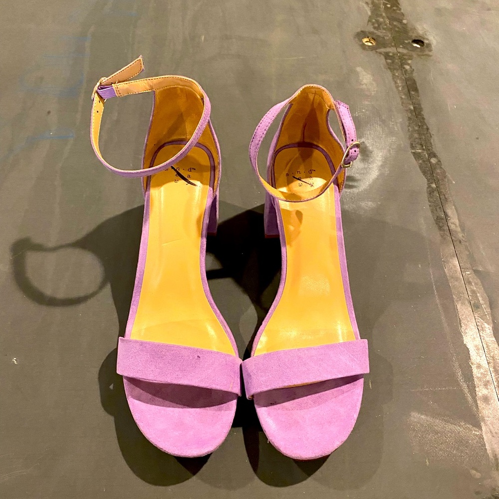 Lilac sandal heels
